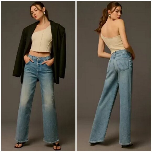 💕MOTHER💕 High Waisted Spinner Skimp Jeans ~ Fish Out of Water 29 NWT - Picture 8 of 17